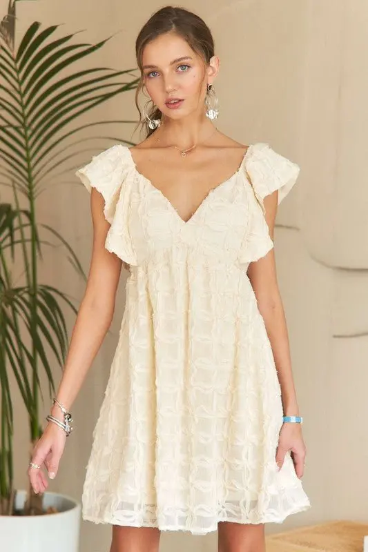 Maya Ruffle Sleeve Dress